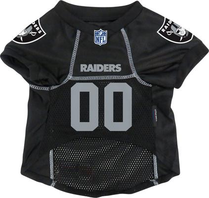 Show full view: Littlearth NFL Game Day Dog & Cat Jersey, Las Vegas Raiders, X-Small slide 3 of 8