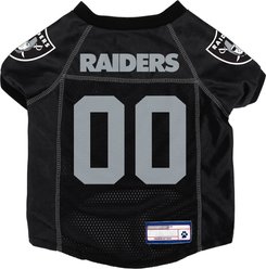 Littlearth NFL Game Day Dog & Cat Jersey, Las Vegas Raiders, X-Small