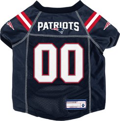 Littlearth NFL Game Day Dog & Cat Jersey, New England Patriots, X-Large