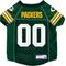 Show in main carousel: Littlearth NFL Game Day Dog & Cat Jersey, Green Bay Packers, X-Small slide 1 of 8