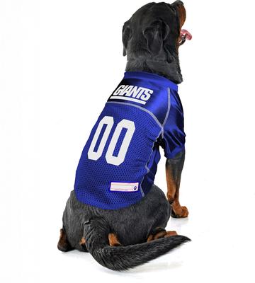 Show full view: Littlearth NFL Game Day Dog & Cat Jersey, New York Giants, X-Small slide 4 of 8