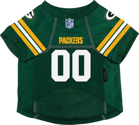 Show full view: Littlearth NFL Game Day Dog & Cat Jersey, Green Bay Packers, X-Small slide 3 of 8