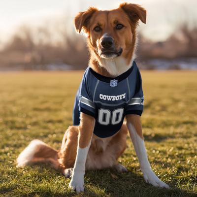 Show full view: Littlearth NFL Game Day Dog & Cat Jersey, Dallas Cowboys, X-Small slide 2 of 8