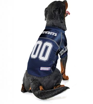 Show full view: Littlearth NFL Game Day Dog & Cat Jersey, Dallas Cowboys, X-Small slide 4 of 8