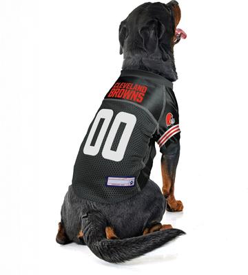 Show full view: Littlearth NFL Game Day Dog & Cat Jersey, Cleveland Browns, X-Small slide 4 of 8