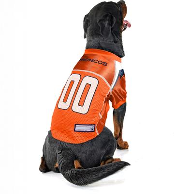 Show full view: Littlearth NFL Game Day Dog & Cat Jersey, Denver Broncos, Medium slide 4 of 8