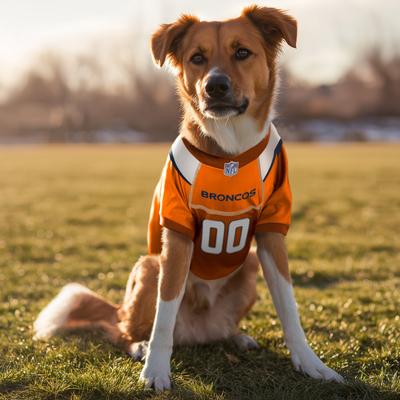 Show full view: Littlearth NFL Game Day Dog & Cat Jersey, Denver Broncos, Medium slide 2 of 8