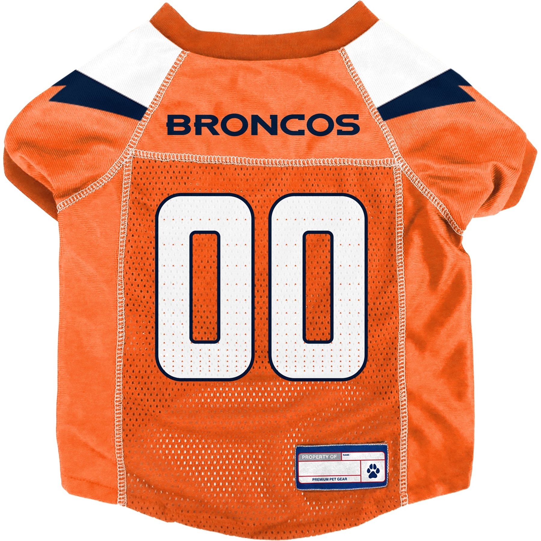 Littlearth NFL Game Day Dog & Cat Jersey, Denver Broncos, X-Small
