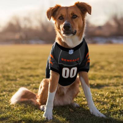 Show full view: Littlearth NFL Game Day Dog & Cat Jersey, Cincinnati Bengals, X-Small slide 2 of 8