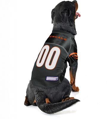 Show full view: Littlearth NFL Game Day Dog & Cat Jersey, Cincinnati Bengals, X-Small slide 4 of 8