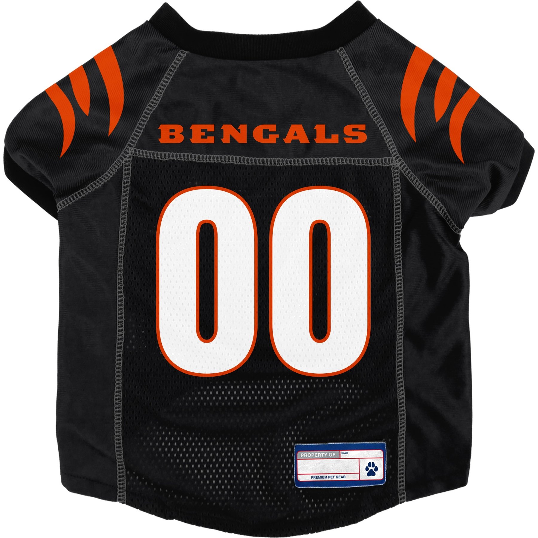 Littlearth NFL Game Day Dog & Cat Jersey, Cincinnati Bengals, Big Dog
