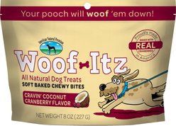 American Natural Premium Woof-Itz Cravin Coconut Cranberry Soft & Chewy Dog Treats, 8-oz bag
