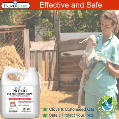 Show full view: Premo Guard Kills & Protects Against Mites, Fleas, Ticks, Lice & Mosquitoes Dog & Cat Spray, 128-fl oz bottle slide 2 of 8
