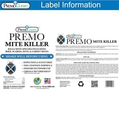 Show full view: Premo Guard Mite Killer Spray for Dogs & Cats, 16-fl oz bottle slide 8 of 8
