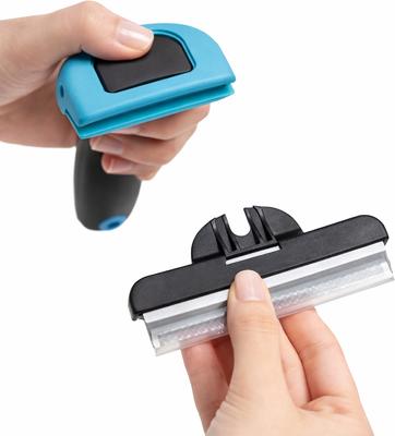 Show full view: Fido Fave Professional Deshedding Tool Dog & Cat Grooming Brush, Blue slide 6 of 6