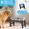 Show in main carousel: Yafylly 6-Height Adjustable Anti-Spill, Non-Slip Slow Feeder Dog Bowl Stand with Stainless Steel Bowls, Gray, Medium: 5-cup slide 4 of 10