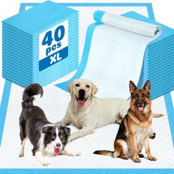 Yafylly Premium Dog Potty Pads, XX-Large: 32 x 35-in, 40 count, Unscented