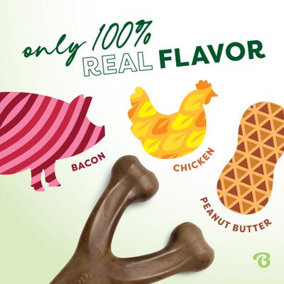 Show full view: Benebone Wishbone Chew Dog Toy, Large, 3 count slide 2 of 6