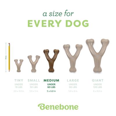 Show full view: Benebone Wishbone Chew Dog Toy, Medium, 3 count slide 5 of 7