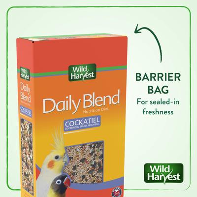 Show full view: Wild Harvest Daily Blend Cockatiel Food, 32-oz bag slide 8 of 10