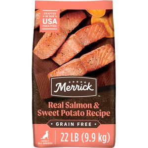 Merrick Grain-Free Real Salmon & Sweet Potato Recipe Dry Dog Food, 22-lb bag