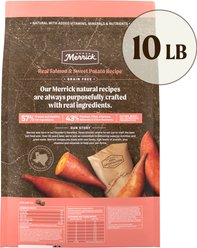Merrick Grain-Free Real Salmon & Sweet Potato Recipe Dry Dog Food, 10-lb bag slide 2 of 8