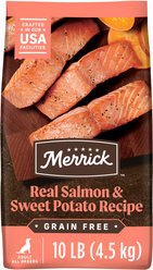 Merrick Grain-Free Real Salmon & Sweet Potato Recipe Dry Dog Food, 10-lb bag