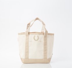 CB Station Handy Open Tote Bag, Small, Safari, Horseshoe