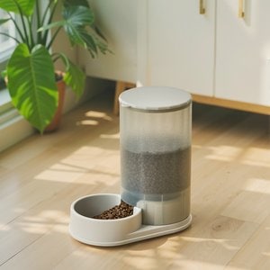 HANAMYA Automatic Dog Feeder, Gray, 3.8-L