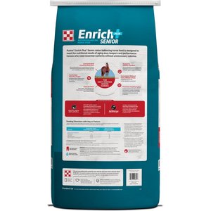 Purina Enrich Plus Senior Ration Balancer Horse Feed, 50-lb bag