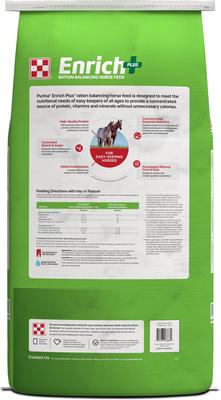 Show full view: Purina Enrich Plus Ration Balancer Horse Feed, 50-lb bag slide 2 of 3