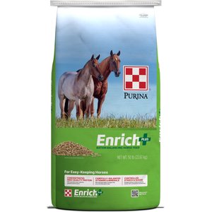 Purina Enrich Plus Ration Balancer Horse Feed, 50-lb bag