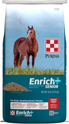 Purina Enrich Plus Senior Ration Balancer Horse Feed, 50-lb bag
