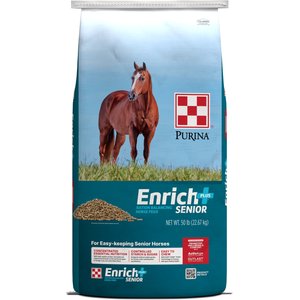 Purina Enrich Plus Senior Ration Balancer Horse Feed, 50-lb bag