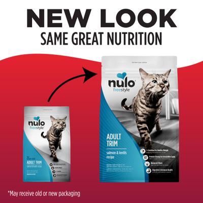 Show full view: Nulo FreeStyle Salmon & Lentils Recipe with l-Carnitine & Probiotics High Protein & Grain-Free Adult Trim Dry Cat Food, 2-lb bag slide 3 of 13