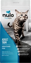 Nulo FreeStyle Salmon & Lentils Recipe with l-Carnitine & Probiotics High Protein & Grain-Free Adult Trim Dry Cat Food, 2-lb bag