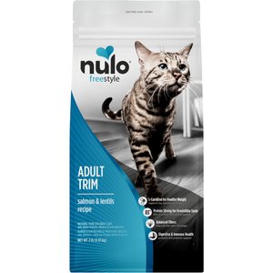 Nulo FreeStyle Salmon & Lentils Recipe with l-Carnitine & Probiotics High Protein & Grain-Free Adult Trim Dry Cat Food, 2-lb bag