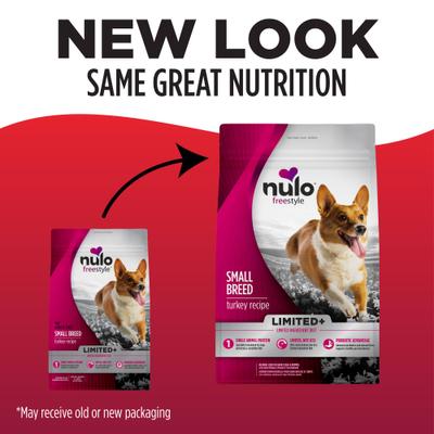 Show full view: Nulo FreeStyle Limited Ingredient Turkey Recipe Small Breed High-Protein & Grain-Free Puppy & Adult Dry Dog Food, 5.5-lb bag slide 3 of 12