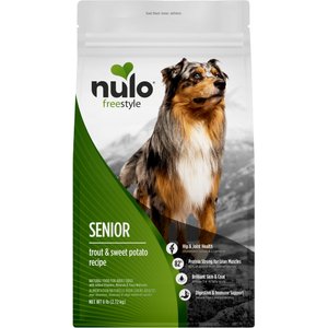 Nulo Freestyle Senior Grain-Free Trout & Sweet Potato Recipe Dry Dog Food, 6-lb bag