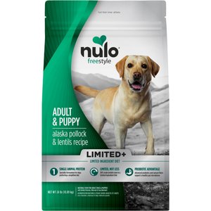 Nulo FreeStyle Limited Ingredient Pollock & Lentil Recipe High-Protein & Grain-Free Adult & Puppy Dry Dog Food, 24-lb bag