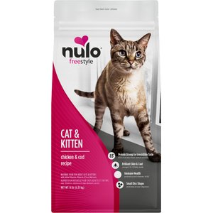 Nulo FreeStyle Chicken & Cod Recipe with Omega Fatty Acids High Protein & Grain-Free Dry Cat & Kitten Food, 14-lb bag