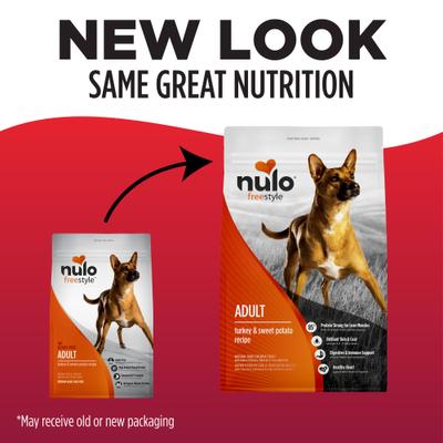 Show full view: Nulo Freestyle Grain-Free Turkey & Sweet Potato Recipe Dry Dog Food, 26-lb bag slide 3 of 12