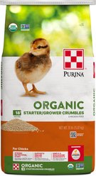 Purina Organic Starter-Grower 18% Protein Crumble Chick Feed, 35-lb bag