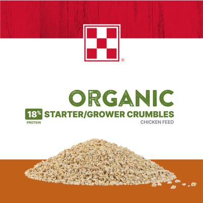Show full view: Purina Organic Starter-Grower 18% Protein Crumble Chick Feed, 35-lb bag slide 4 of 10