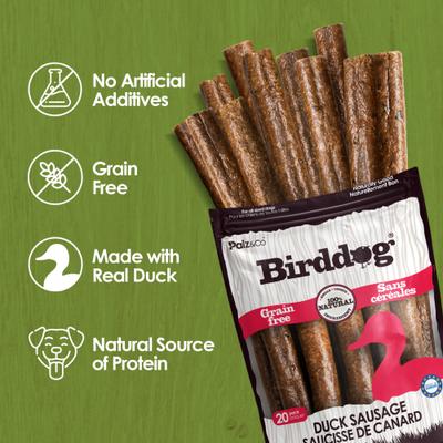 Show full view: Palz&Co Birddog Duck Grain-Free Soft & Chewy Sausage Dog Treats, 20-oz bag, 20 count slide 6 of 10