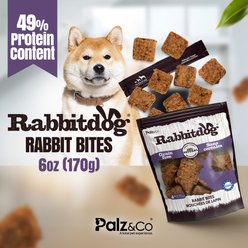 Palz&Co Rabbitdog Rabbit Grain-Free Soft & Chewy Bites Dog Treats, 6-oz bag slide 2 of 9