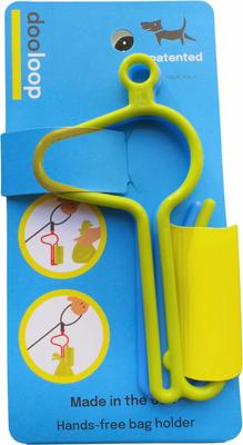 Show full view: Dooloop Hands-Free Dog Poop Bag & Bag of Poop Carrier, Green/Blue, 2 dooloops & 2 velcro straps slide 2 of 6