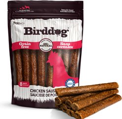 Palz&Co Birddog Chicken Grain-Free Soft & Chewy Sausage Dog Treats, 12-oz bag, 8 count
