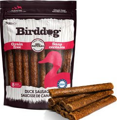 Palz&Co Birddog Duck Grain-Free Soft & Chewy Sausage Dog Treats, 12-oz bag, 8 count