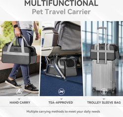 Petsfit Airline Approved Center Console Small Dog Car Booster Seat Carrier, Dark Grey slide 2 of 9